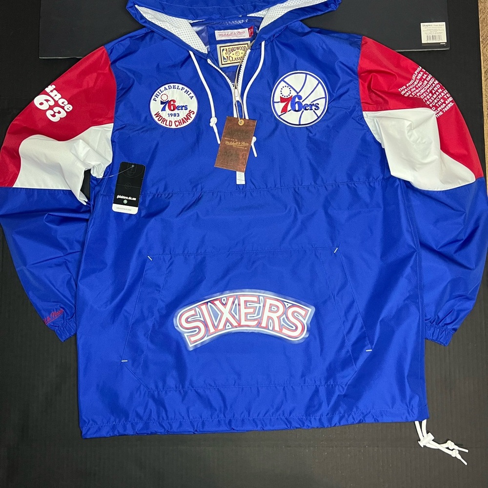 Mitchell & Ness Blue NBA Hardwood Classics Jacket